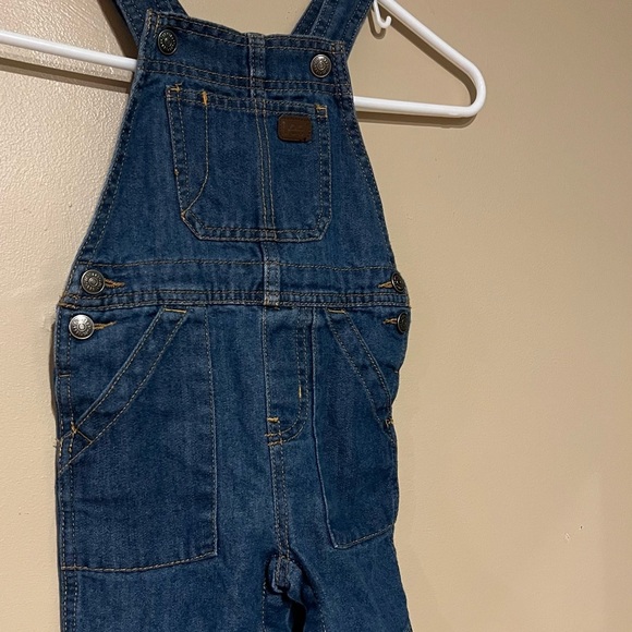 Toddler Lee Shortalls Denim Cotton Blend Size 2T - Picture 2 of 6